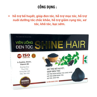 VIÊN UỐNG ĐEN TÓC, KÍCH THÍCH MỌC TÓC SHINE HAIR