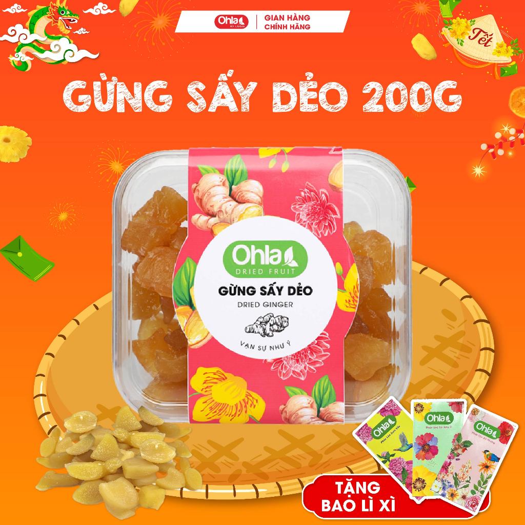 Gừng sấy dẻo Ohla 200g