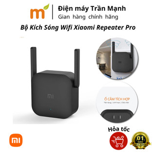 Bộ Kích Sóng Wifi Xiaomi Repeater Pro, Tốc Độ Truyền Dữ Liệu Nhanh Với 2 Ăng Ten Phát Sóng, Tích Hợp Ổ Cắm Sẵn, Tiện Lợi