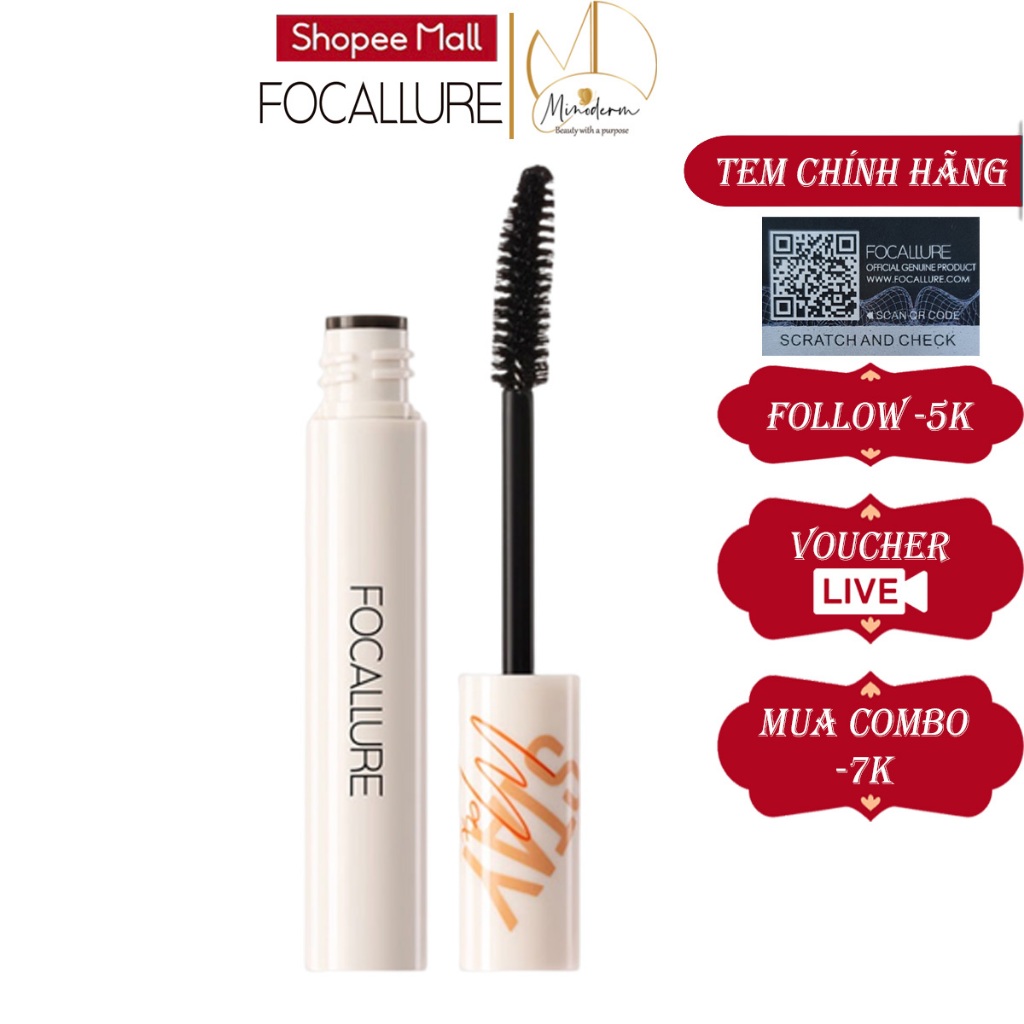 Mascara FOCALLURE Làm Dài Dày Cong Mi Chống Thấm Nước Lâu Trôi 4.5g FA-148