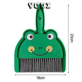Bộ Chổi Và Hốt Rác Mini Hình Hoạt Hình Dễ Thương Vệ Sinh Nhà Cửa Nhỏ Gọn Cầm Tay Chất Liệu Nhựa Cứng Dẻo Bền Bỉ