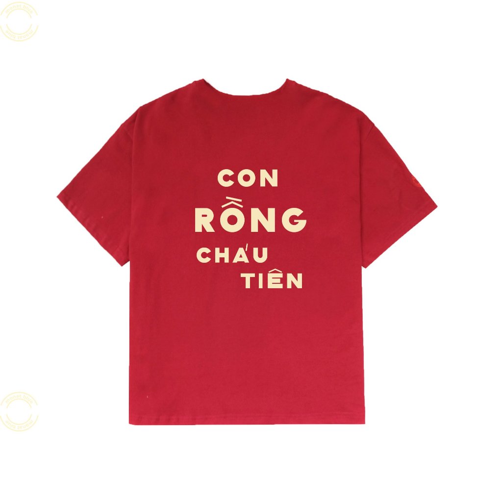 MONAT BLUE - Áo thun Con Rồng Cháu Tiên unisex 100% cotton