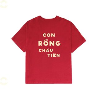 Monat blue - áo thun con rồng cháu tiên unisex 100% cotton
