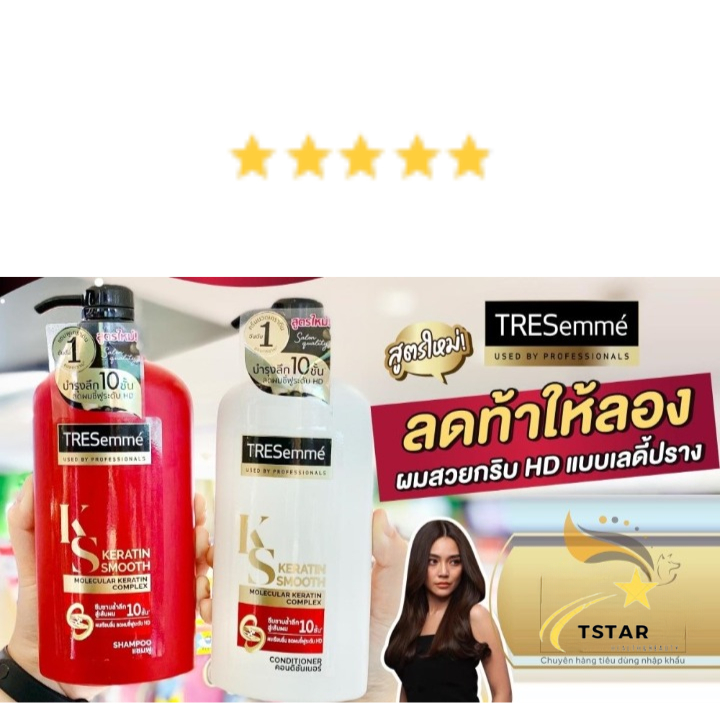 Combo Dầu gội và Dầu xả Tresemme Thái Lan 450ml  Đủ 4 Loại - Tstar Shop Mĩ Phẩm