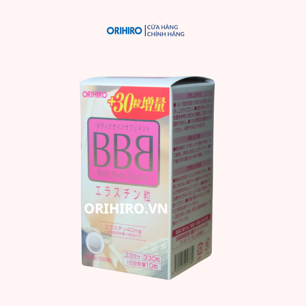 Viên uống BBB ORIHIRO Best Beauty Body tăng kích thước và săn chắc ngực hiệu quả, hộp 300 viên