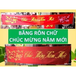 Băng rôn chữ chúc mừng năm mới 2024