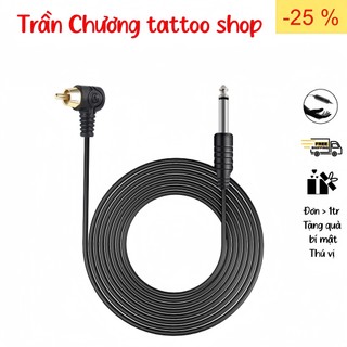 Dây rca máy xăm chất liệu đặc biệt - dây rca máy xăm dài 2 m dẫn điện tốt độ bền cao – Trần Chương Tattoo shop