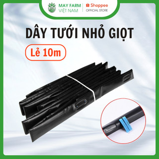 Lẻ 10m dây tưới nhỏ giọt, băng nhỏ giọt bù áp dây bẹt pe, phi 16, dày 0.2 mm