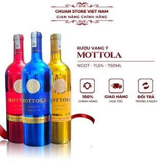  Rượu vang Ý ngọt Mottola 3 màu 11,5% 750ml mẫu mới nhất 2023 nhập khẩu chính hãng 
