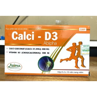CALCI D3 Abipha phòng ngừa loãng sương, phát triền chiều cao