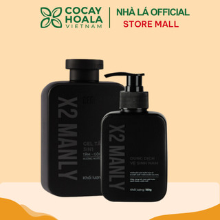 Combo đặc biệt Vì Anh Ngon X2 Manly - Sữa tắm gội hương nước hoa nam tính Cỏ Cây Hoa Lá 320g & Gel vệ sinh nam 150g