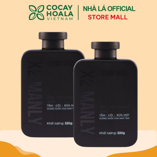 Combo 2 chai Sữa tắm gội hương nước hoa nam tính Cỏ Cây Hoa Lá 320g