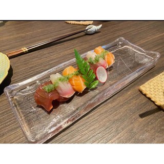 Đĩa thủy tinhh đựng sushi sashimi phong cách Nhật Bản