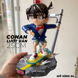 Mô hình đồ chơi nhân vật Thám tử Lừng danh Conan Lướt ván 25cm egg studio nhựa pvc detective conan