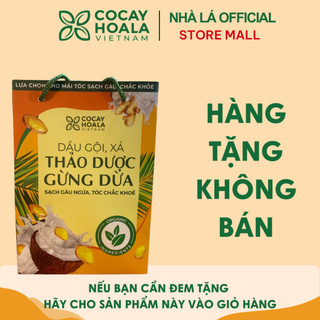 HÀNG TẶNG KHÔNG BÁN - TÚI ĐỰNG Dầu Gội Thảo Dược Hữu Cơ Gừng Dừa Cỏ Cây Hoa Lá 440G / 1 Chai