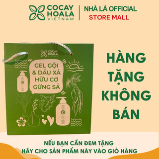  TÚI ĐỰNG Dầu Gội Xả Hữu Cơ Gừng Sả Cỏ Cây Hoa Lá  500ml