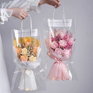 Túi đựng hoa sáp, túi đựng quà tặng, túi giấy mặt kính