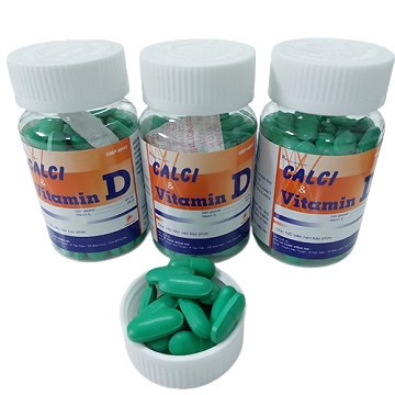 CALCI D Chai 100 viên giúp bổ sung Canxi và Vitamin D cho cơ thể cho xương và răng chắc khỏe