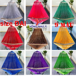  Lưới võng xếp Như Ý A60 cỡ đại dày rộng dùng cho khung người lớn võng lưới cán thép gấp gọn đảm bảo không bị lật bị té 