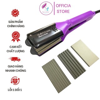 Máy ép tóc, dập xù Hàn Quốc 888 tạo nhiều kiểu tóc đẹp +3 bộ lưỡi tạo kiểu