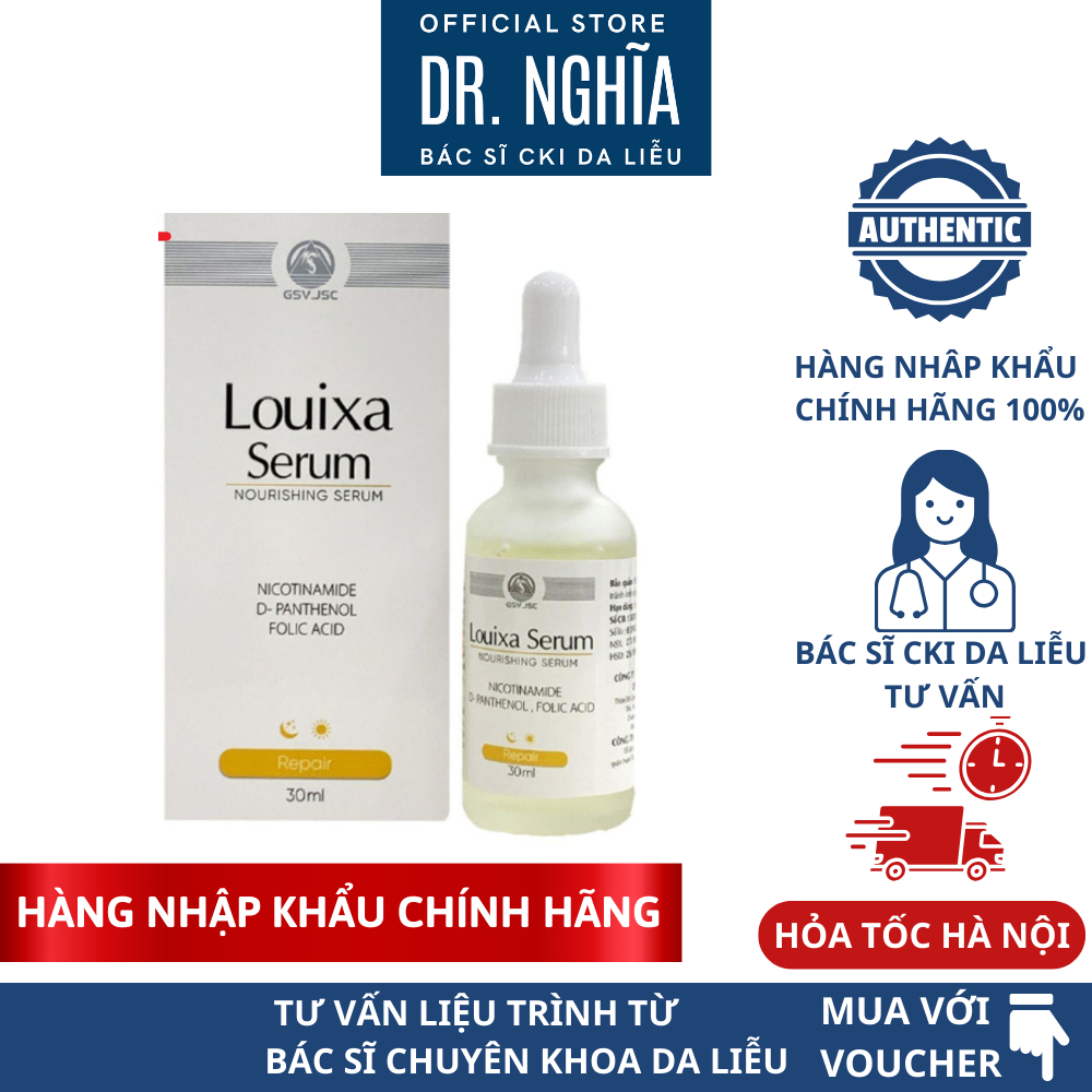[CHÍNH HÃNG] SERUM B9 PHỤC HỒI DA LOUIXA SERUM 30ML DÀNH CHO DA DẦU MỤN  NHẠY CẢM BS NGHĨA