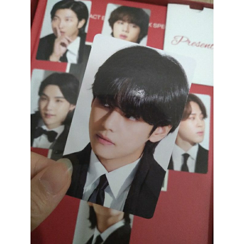 Card bo góc ảnh thẻ BTS V Taehyung chú rể The Fact TF [ĐỌC KĨ MÔ TẢ]