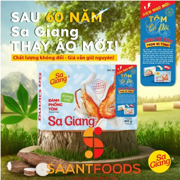 Bánh Phồng Tôm Sa Giang 200gram