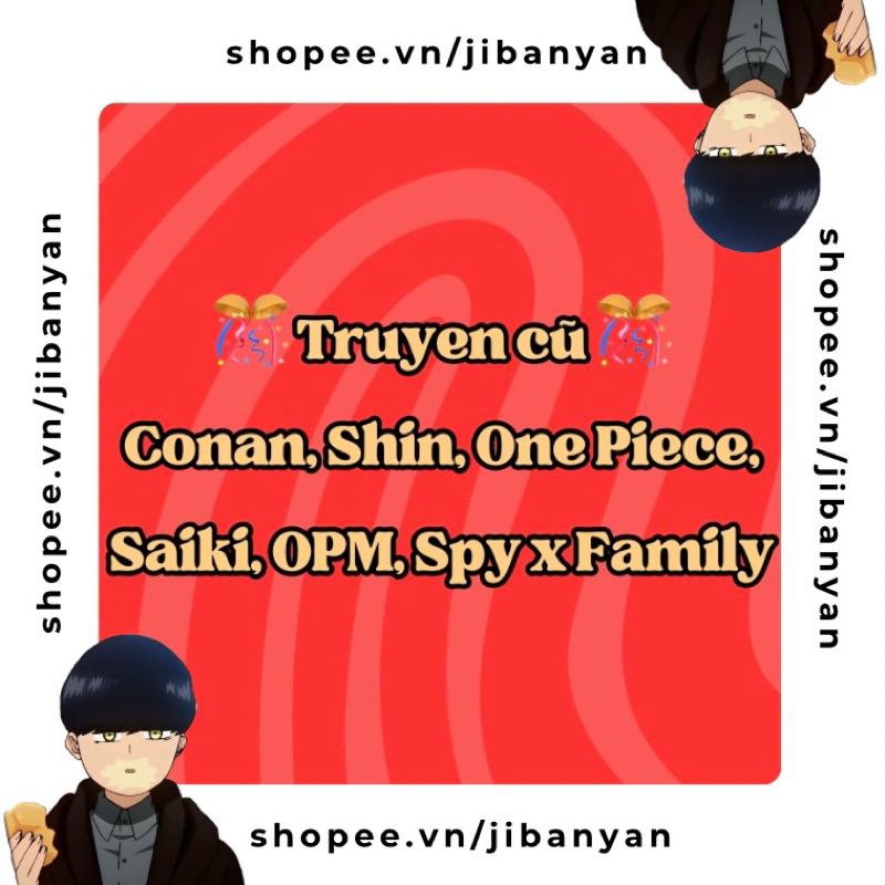 Đồng giá 5k-20k Shin, Doraemon, Conan, Ô long Viện, One Piece,…