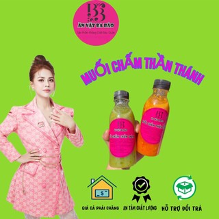 Combo 2 chai muối ớt xanh đỏ ăn vặt ba báo , hương vị nhà làm , chai 250ml