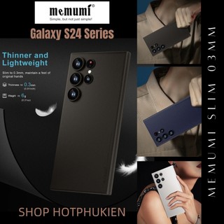 Ốp lưng nhám mỏng 0.3mm chống bám vân tay samsung galaxy s24 s23 ultra / s24 s23 plus memumi slim siêu mỏng nhẹ