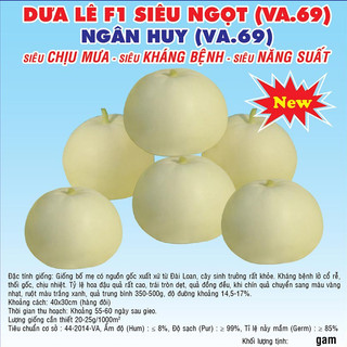 Hạt giống Dưa lê F1 Siêu Ngọt 5gram