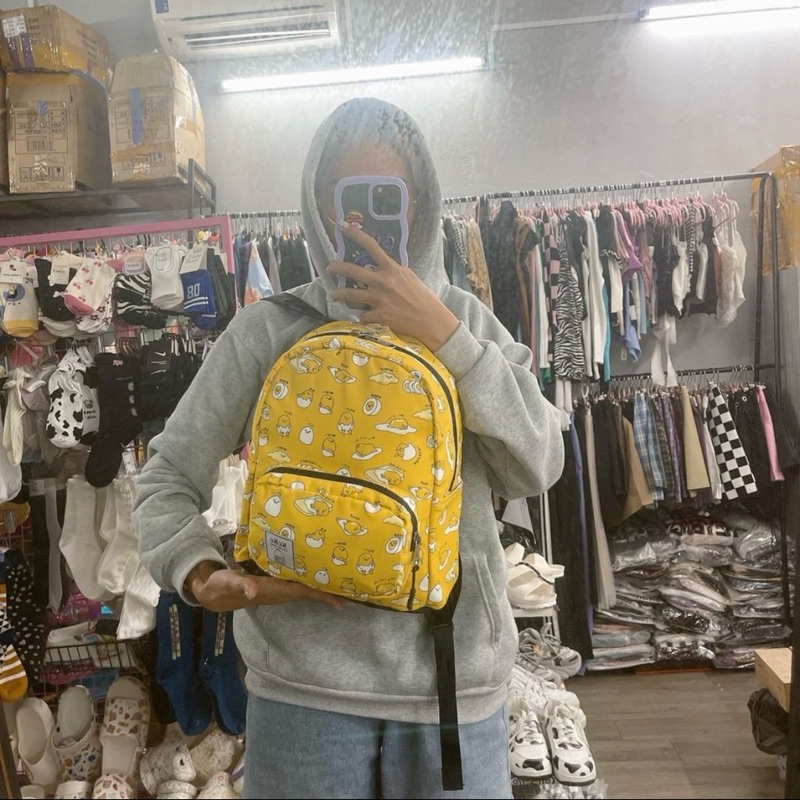 Balo hoạt hình vải Polyster cao cấp không thấm nước size nhỏ lớn đi học đi chơi