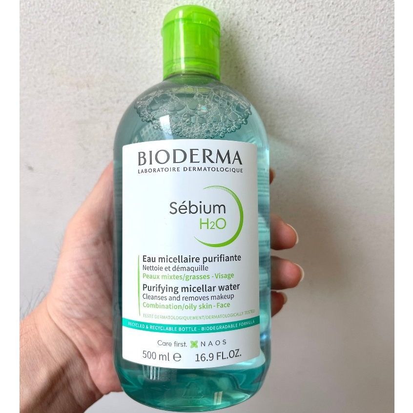 Tẩy Trang Bioderma Xanh Lá, Hồng 500ml Bản Pháp
