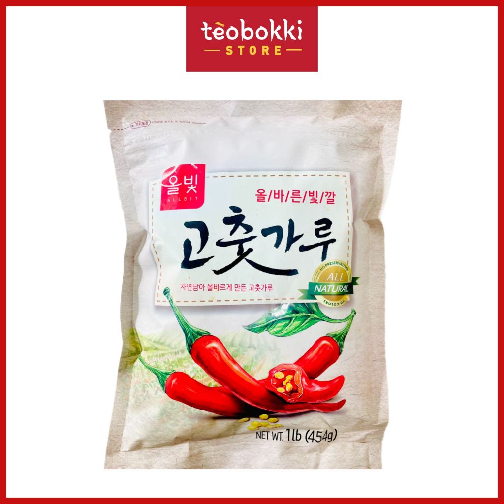 Ớt bột Hàn Quốc Allbit (gochugaru) 454g - 1kg