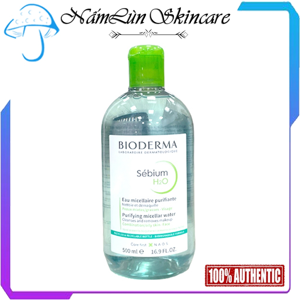 Tẩy Trang Bioderma Xanh Lá, Hồng 500ml Bản Pháp