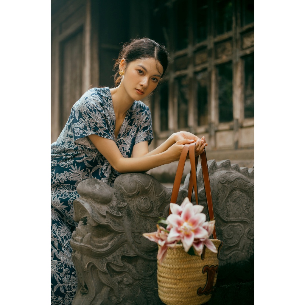 BLEUDESAIGON - ĐẦM LINEN ĐÔNG VY