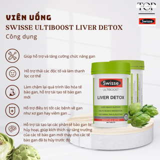 Viên Uống Thải Độc Gan Swisse Liver Detox Của Úc 60 Viên, 120 Viên