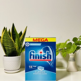Viên rửa bát chén finish 120 viên dùng cho máy rửa bát - tặng 3 viên finish nhật dùng thử
