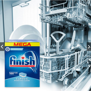 Viên rửa bát finish hộp 100 viên chuyên dùng cho máy rửa bát