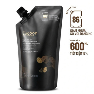 Tẩy da chết body Cocoon cà phê Đắk Lắk [Túi Refill 600ml]