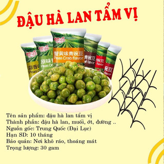 [Combo mix vị] Đậu Hà Lan tẩm vị ăn siêu cuốn