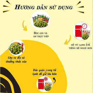 [Combo mix vị] Đậu Hà Lan tẩm vị ăn siêu cuốn