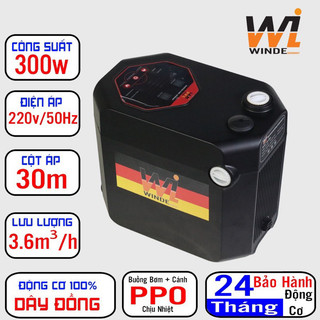 Bơm tăng áp biến tầng winde 300w-500w-650w