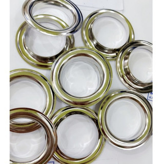 Khoen mắt cáo ore 40mm Bằng thau không gỉ Màu bạc Khuy lớn bấm bạt xe,bạt HDPE rèm cửa Bịch 10 cái Có long đền