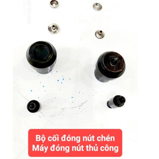 Bộ cối khuôn đóng cúc áo 4 thành phần Loại nút 12,15mm Dùng cho máy đóng nút thủ công BSR-DKJ819 Phụ liệu may