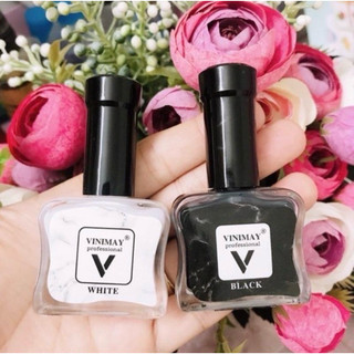 Cồn loang đen trắng vinimay- Loang đen trắng làm móng