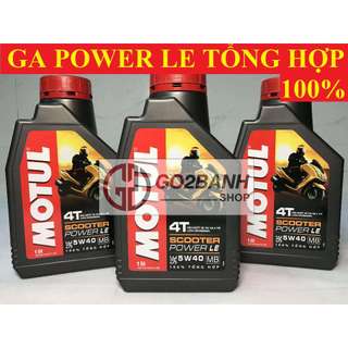 Nhớt Motul Scooter Power LE 5W40 100% tổng hợp xe tay ga