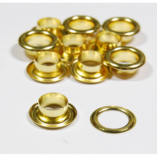 Khoen ore 5mm Khuy mắt cáo đóng bạt, bấm bạt, bấm túi giấy Bằng sắt XI MÀU VÀNG Túi 100 cái
