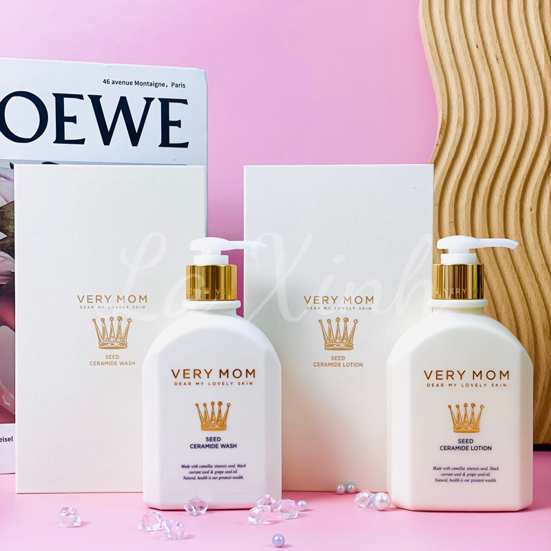 Set sữa tắm và dưỡng thể Very Mom 300ml hàng cao cấp siêu thơm, gốc 1tr8 date 12/25 không xịn trả hàng