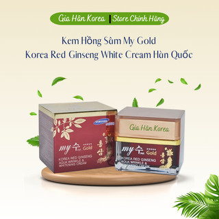 Kem hồng sâm trắng da mờ thâm nám my gold korea red ginseng white cream hàn quốc